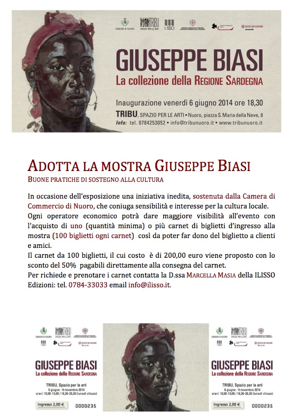 Comunicazione promozione biblietto mostra Biasi