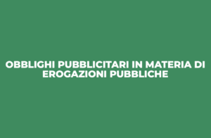 Obblighi pubblicitari